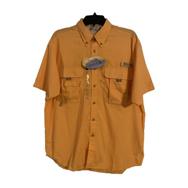 Columbia Men's Bahama II SS Shirt, Medium / Tropicana